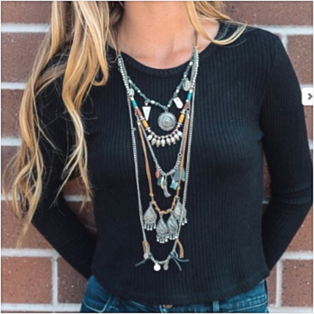 ‼️SALE Bohemian Gorgeous Layered Stmt Necklace - Picture 7 of 8